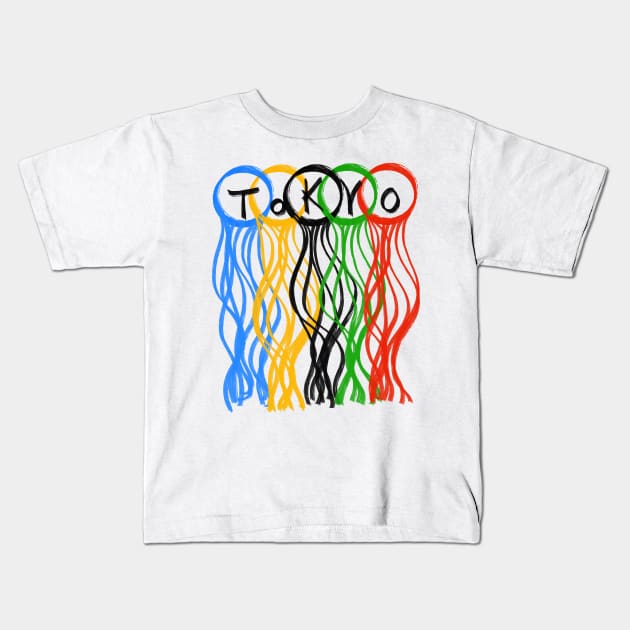 Tokyo 2021 Kids T-Shirt by ckai